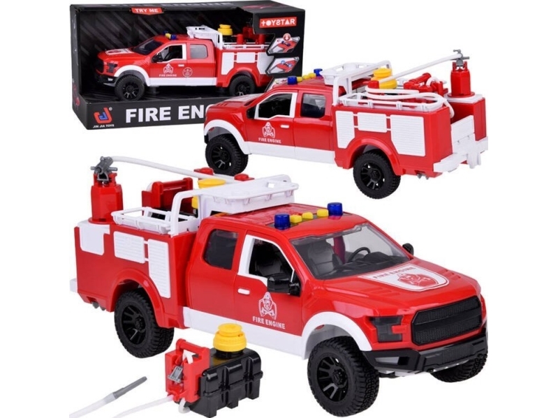 Jokomisiada Brandvæsen Roterende slange + pumpe Lyd Lys + dør, der kan åbnes ZA5232