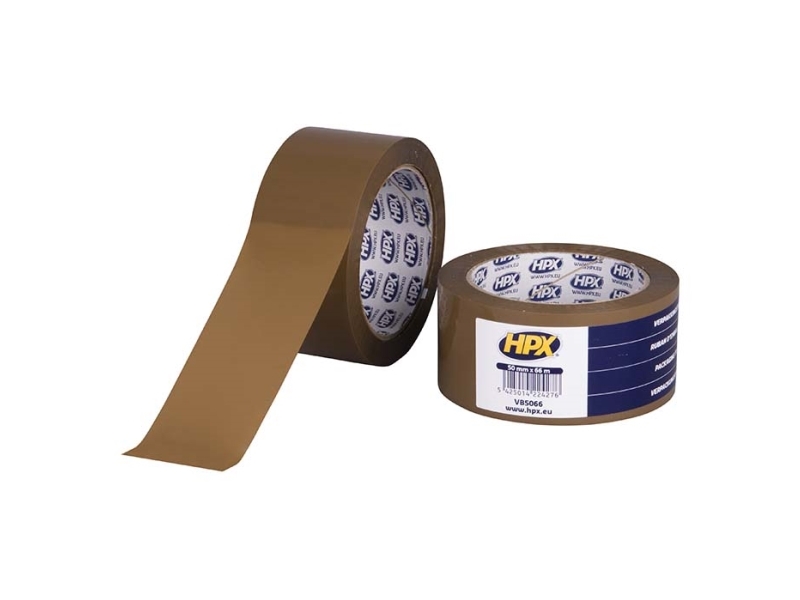 HPX pakketape brun 50mm x 66m (1rl)