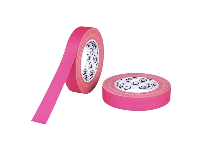 Gaffatape fluo pink, 25mm x 25m