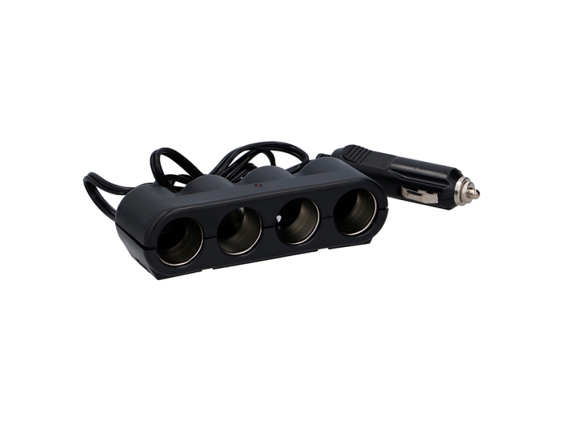 Allride cigartænderfordeler, max 5A, 12V-24V/ 4 udtag
