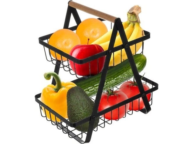 Ruhhy Frukt- och grönsakskorg i två våningar Ruhhy 24265 | Utomhus - Camping - Flaskor och vattenflaskor | GameStuff