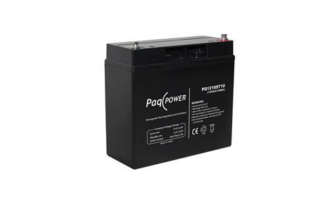 PaqPOWER Blybatteri - AGM - 5 års. 12v/18Ah. med T10 terminal | EL Artiklar - Batteri - Övriga batterier | GameStuff