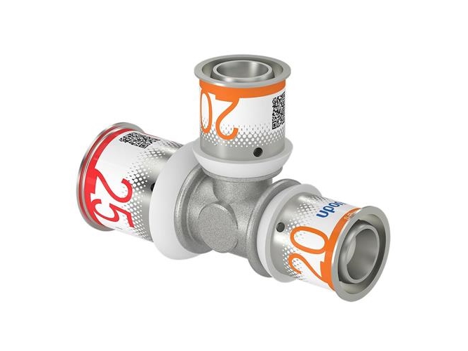 Uponor S-Press MLCP - Tee m. preskoblinger, 25 x 20 x 20