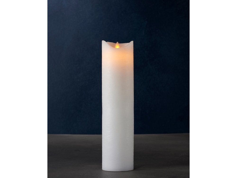 Sirius Sara Exclusive LED Vokslys Hvid - Ø 7,5 - H 30 cm | Julen - Konstgjord belysning - Ljuskronor och blockljus | GameStuff