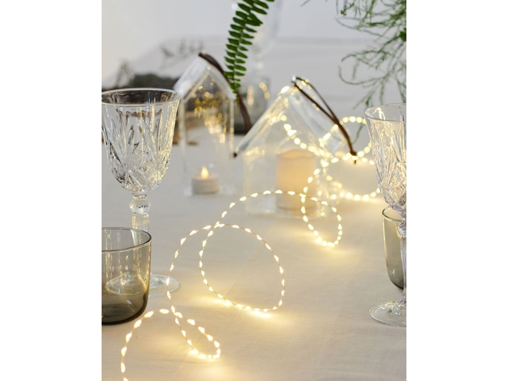 Sirius Kiki Ljuskedja 155 LED - Klar/Silver - 2+3 meter | N - A | GameStuff