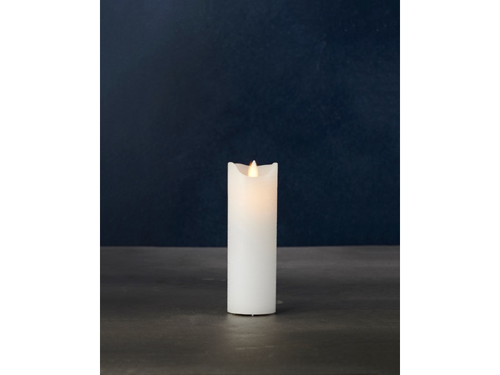 Sirius Sara Exclusive LED Vokslys Hvid - Ø 5 - H 15 cm | Julen - Konstgjord belysning - Ljuskronor och blockljus | GameStuff