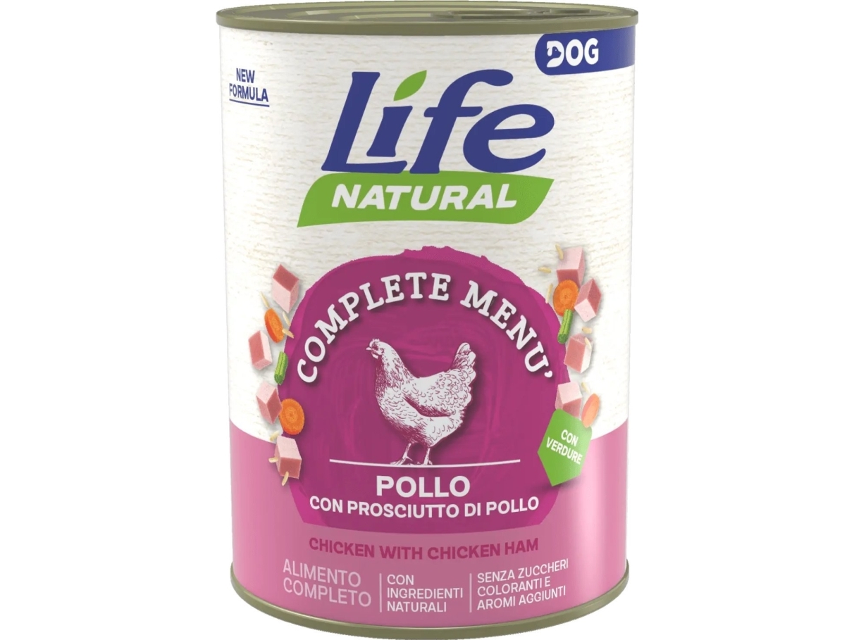 Life Pet Care Life Dog Vådfoder Til Hund - Kylling/Skinke 400 G