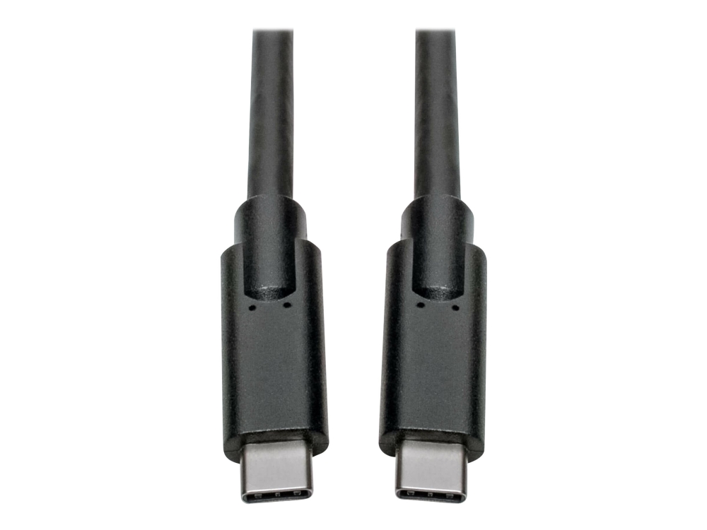 Eaton Tripp Lite Series USB-C Cable (M/M) - USB 3.2, Gen 1 (5 Gbps), Thunderbolt 3 Compatible, 10 ft. (3.05 m) - USB-kabel - USB-C (han) til USB-C (han) - USB 3.1 Gen 1 / Thunderbolt 3 - 3.05 m - sort