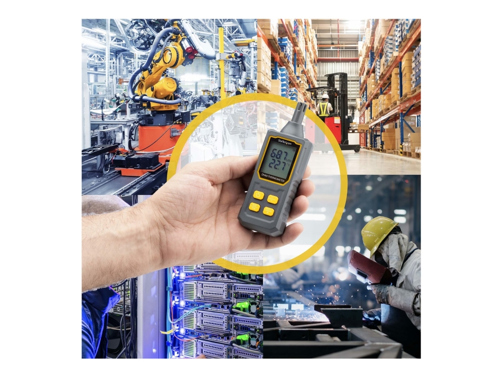 StarTech.com - Värmehygrometer - digital - grå | Datortillbehör - Nätverk - HomePlug/Powerline | GameStuff