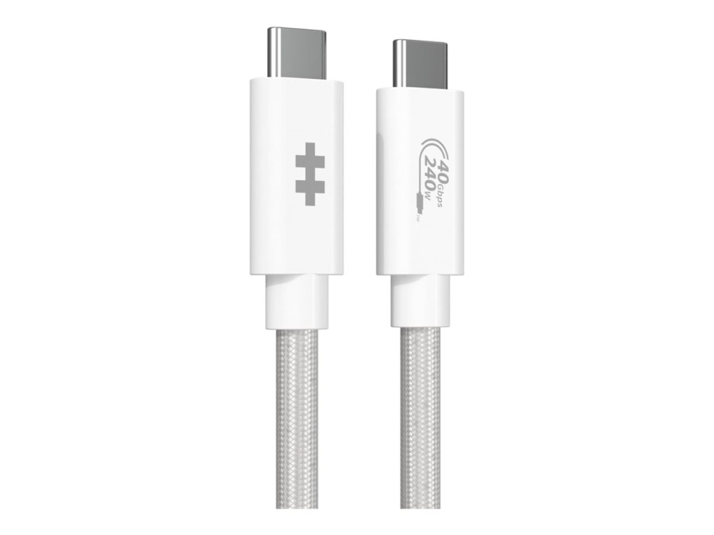 Hyper Hyperdrive Next - Usb-Kabel - 24-Polig Usb-C (Stecker) Auf 24-Polig Usb-C (Stecker) - Usb4 - 1,2 M - Weiß