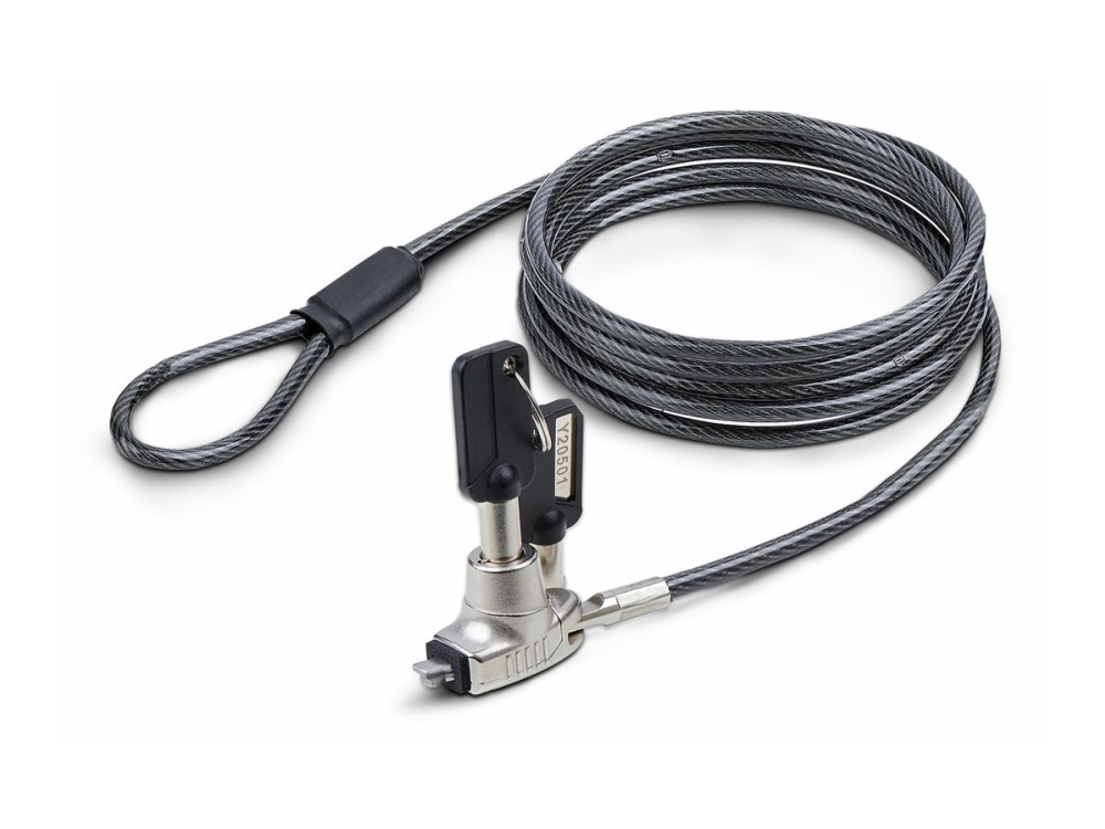 StarTech.com Slim Lock Noble Wedge Slot Compatible, 6.6ft Locking Cable - Lås för säkerhetskabel - antistöld - 2 m - TAA-kompatibel | Datortillbehör - Kablar & adaptrar - Strömkablar | GameStuff