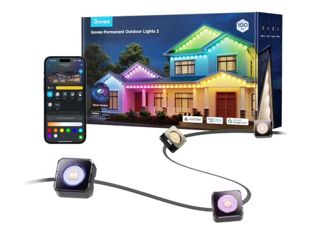 Govee Permanent Outdoor Lights 2, Bluetooth, WiFi, 30 meter