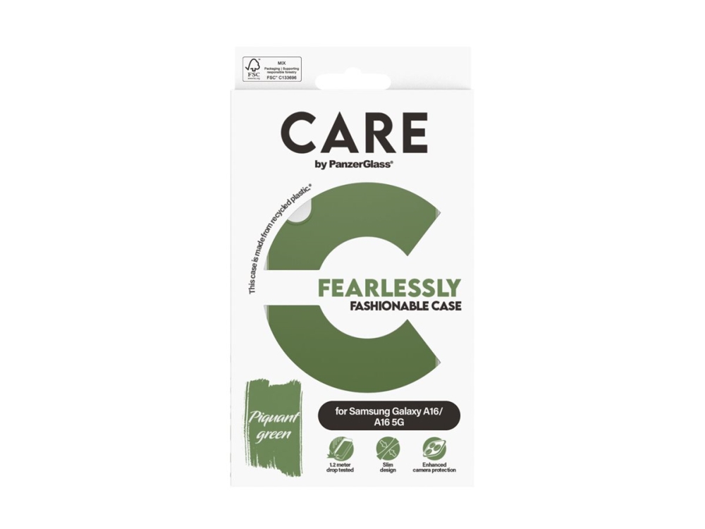 Care By Panzerglass - Bagsidecover Til Mobiltelefon - Termoplastisk Polyuretan (Tpu) - Grøn - For Samsung Galaxy A15, A15 5G