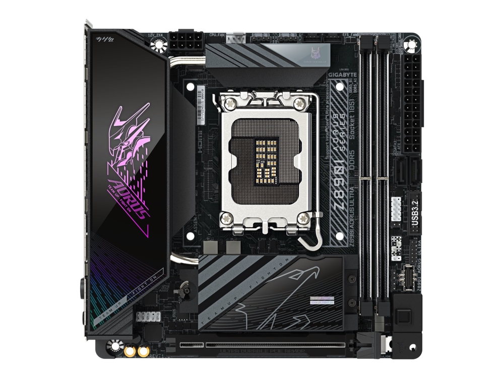 Z890I AORUS ULTRA Hovedkort - Intel Z890 - Intel LGA1851 socket - DDR5 RAM - Mini-ITX