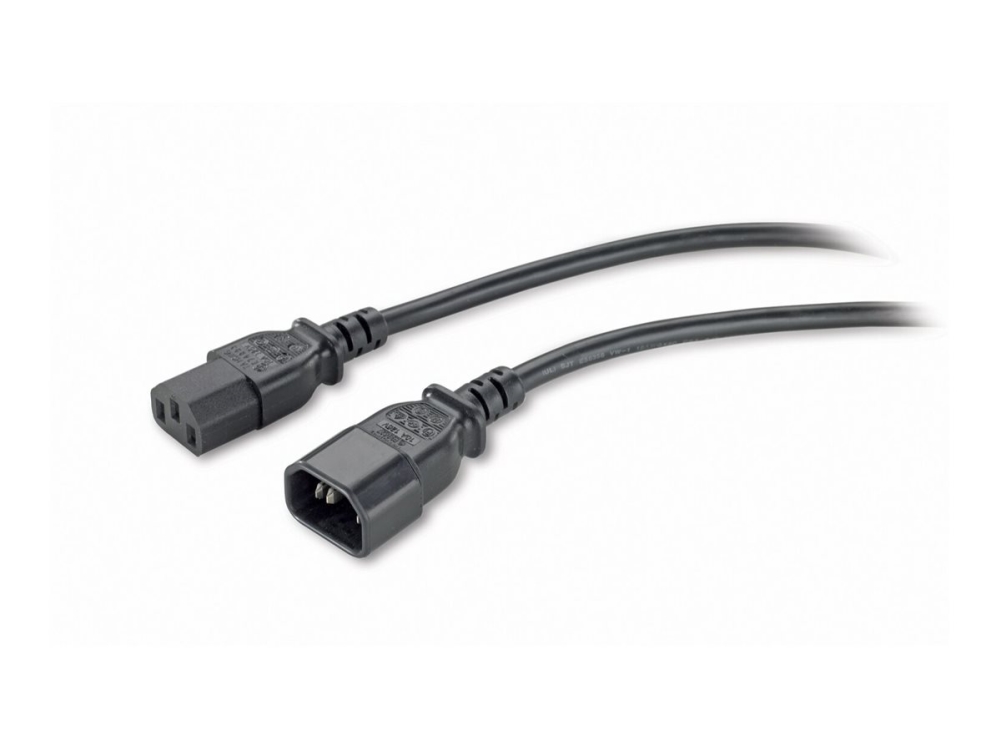 Apc - Strømkabel - Power Iec 60320 C13 Til Iec 60320 C14 - Sort