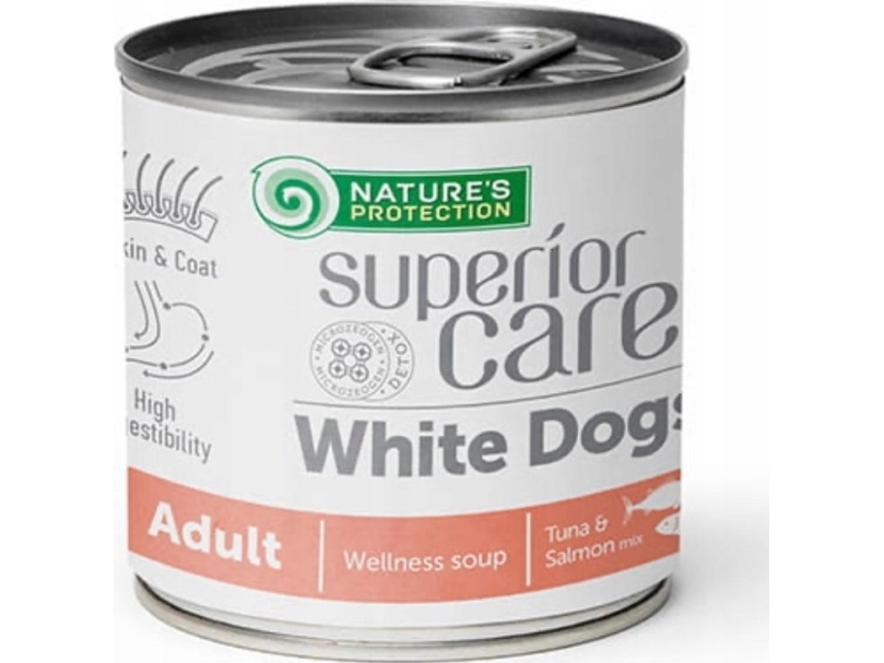 Nature’S Protection Hundefoder – Pies Sc Wellness Soup White Dogs Salmon & Tuna 140 Ml /6