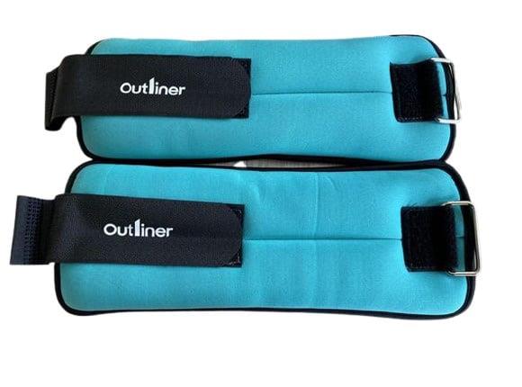 Neoprene Wrist Weights Outliner, 2X2 Kg
