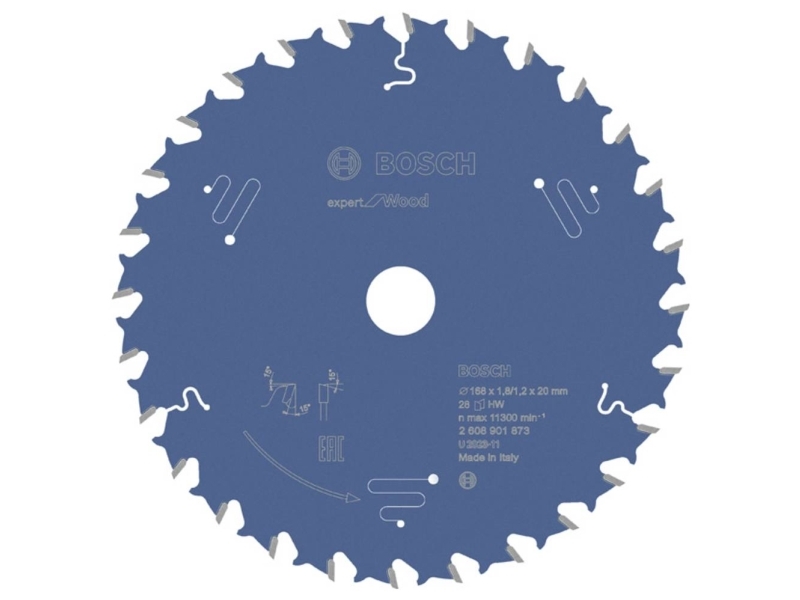 Bosch Accessories 2608901873 2608901873 Rundsavblad Antal Tænder Per Tomme: Stk