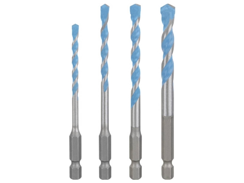 Bosch Borsæt Hex Multiconstruct 4-8Mm 4 Dele