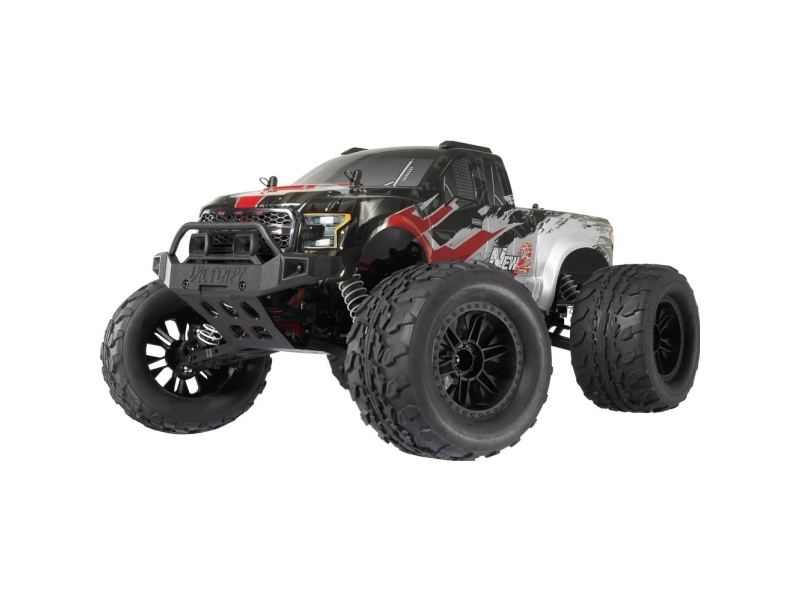Reely NEW2 Super Combo V2 harjattu 1:10 RC-malliauto sähköinen monsteriauto neliveto (4WD) 100% RtR 2.4 GHz sis. akku, laturi ja lähetinparistot (RE-8659902)