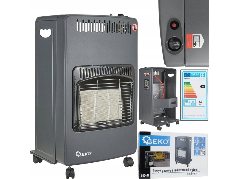 Geko gaskomfur med regulator og slange 4,2kW - type 2 (1)