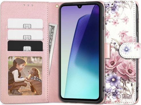 Tech-Protect Tech-Protect Wallet Xiaomi Redmi 14C / Poco C75 Blossom Flower