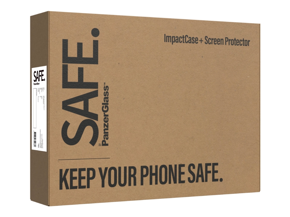 Safe. By Panzerglass - 2-I-1 Pack - Bagsidecover Til Mobiltelefon - Termoplastisk Polyuretan (Tpu), Polyetylen Tereftalat (Pet), Oleofobisk Belægning
