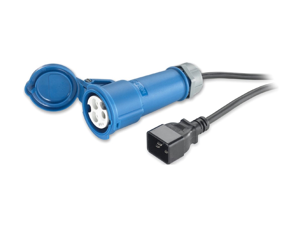 Apc - Strømkabel - Iec 60320 C20 Til Iec 60309 16A (Hun) - Ac 230 V - 16 A - 2.5 M - Sort - For P/N: Ap98892f, Ap98894f, Ap98896f, Suvtr30khs, Suvtr4