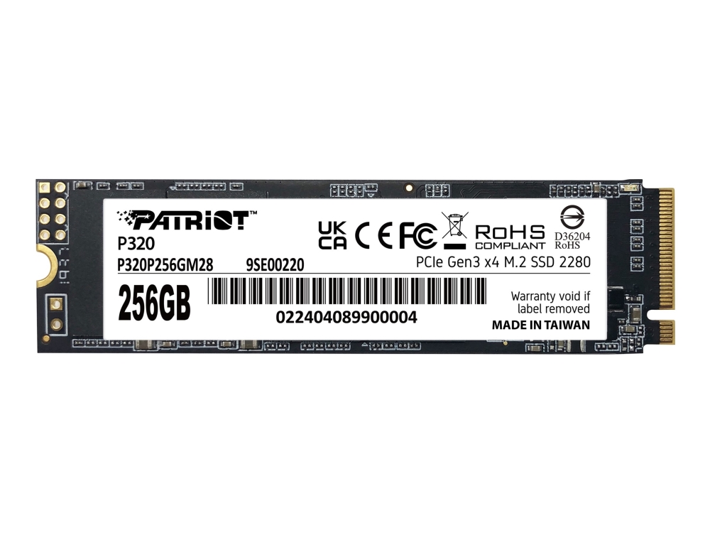 Patriot P320 Ssd 256 Gb Intern M.2 2280 Pcie 3.0 X4 Nvme