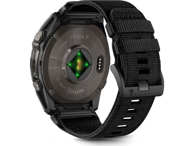 Tech-Protect Pasek Tech-Protect Nylon Classic Garmin Fenix 5X / 5X Plus / 6X / 6X Pro / 7X / 8 51Mm Svart