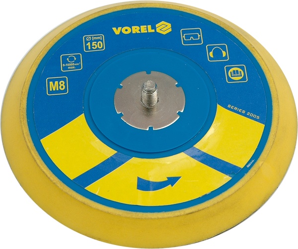 VOREL disc 150mm M8 thread for pneumatic sander (81114) 81115 | Elverktyg - Prof. Akku verktyg - Spikpistoler | GameStuff
