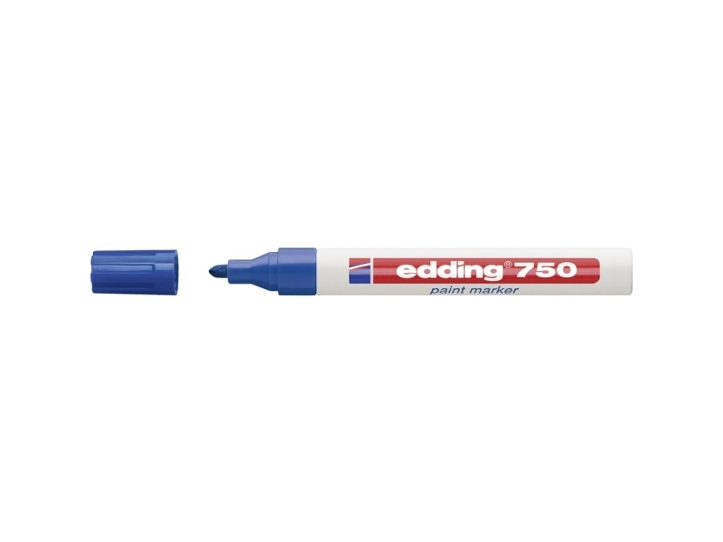Väritussit, Edding 750, 2-4 mm, sininen, 10 kpl:n pakkaus