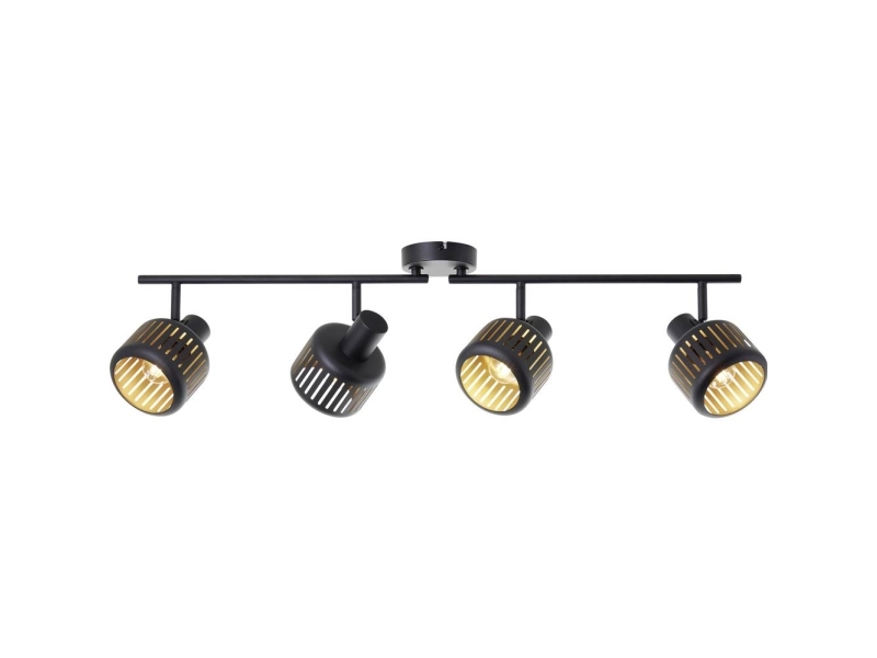 Brilliant Tyas 99945/86 Taklampa E14 Svart Guld