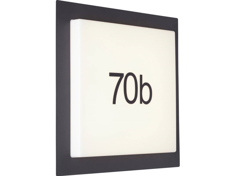 Brilliant Stein G96503/75 Außen-Led-Wandleuchte (Rgb) 14 W Weiß/Schwarz