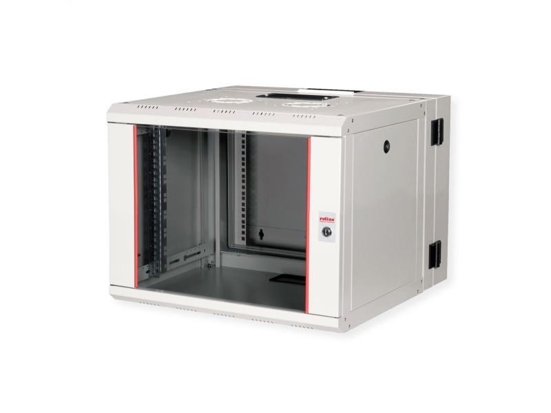 Roline 26.21.0010 Vægmonteret Stativ 7u 50 Kg Nøglelås Rack Skinner 23 6 Kg