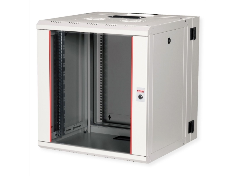 ROLINE 26.21.0012, Vægmonteret stativ, 12U, 50 kg, Nøglelås, Rack skinner, 34,9 kg