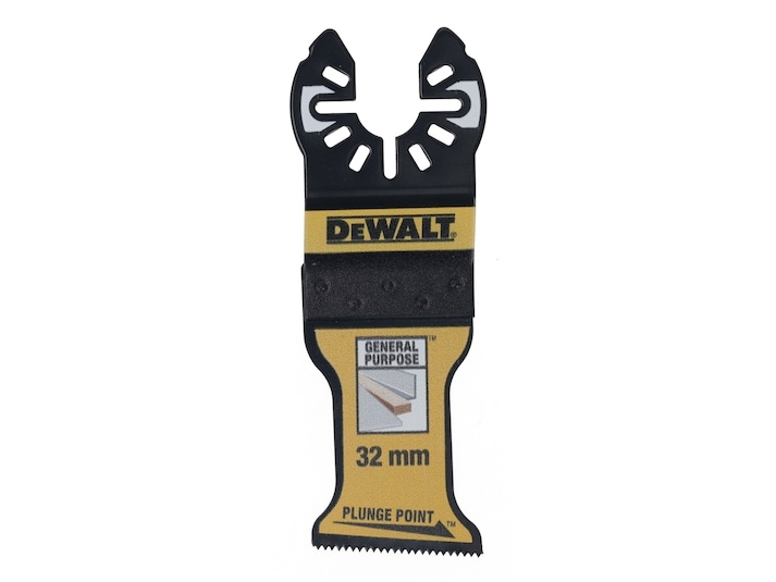 DeWALT DT20774-QZ Sägeblatt 1 St., Klinge til stiksav, Metal, Gipsplade, Plast, Træ, Træ med søm, Bimetal, Sort, Gul, 3,2 cm