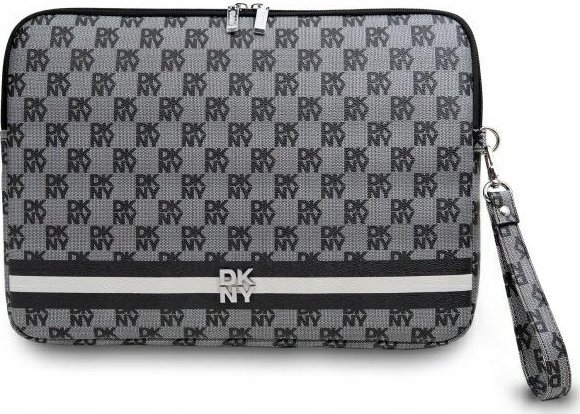 Etui Dkny Dkny Sleeve Dkcs14pvshlk 14" Czarny/Black Checkered Pattern Printed Stripes