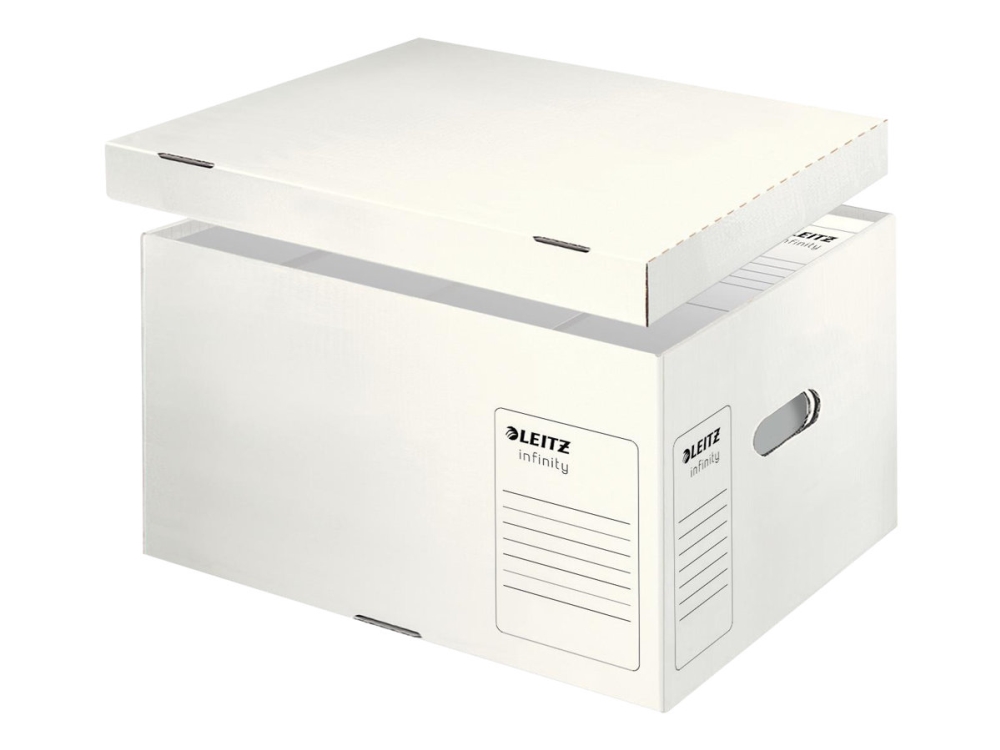 Leitz Infinity arkistointilaatikko FSC® L, Kartonki, Valkoinen, A4, 520 g, 420 x 350 x 265 mm