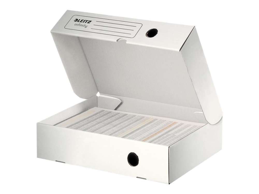 Leitz Infinity - Boksfil - Rygbredde: 80 Mm - For A4 (210 X 297 Mm) - Hvid