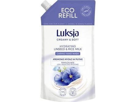 Luxja Creamy &Amp Soft Moisturizing Creamy Liquid Soap Flax &Amp Rice Milk 400Ml - Stock