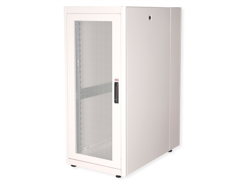 ROLINE 26.21.0034, Vapaasti seisova teline, 26U, 600 kg, Telinekiskot, Säädettävät jalat, 70 kg