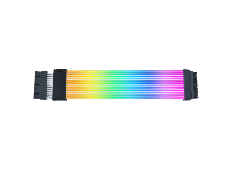 Lian Li Strimer Wireless, 12+4 pin, Sort, Transparent, Silikone, Termoplastisk elastomer (TPE), 0,34 m, 1 stk