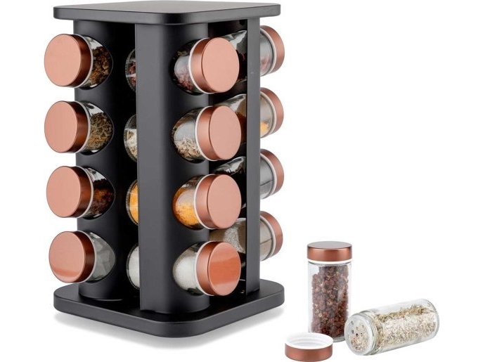 Elitehoff roterende krydderihylde 16 beholdere E-8256
