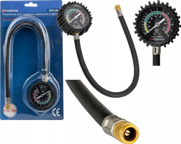 Forsage Dæktryksindikator (0-12 Bar)