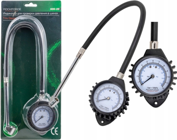 Rockforce dæktryksmåler til HGV-dæk (0-12 bar)