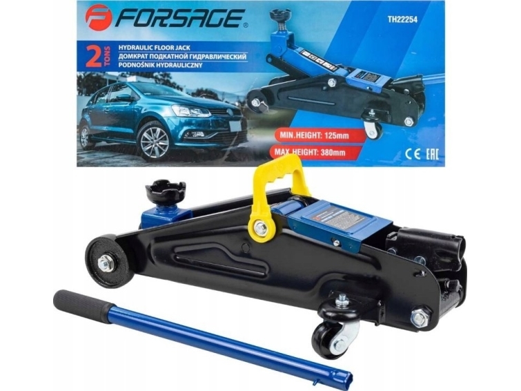Forsage hydraulisk verkstadslöftare 2 t (125-380 mm) | Verktyg & Verkstad - För verkstaden - Lyftanordningar | GameStuff