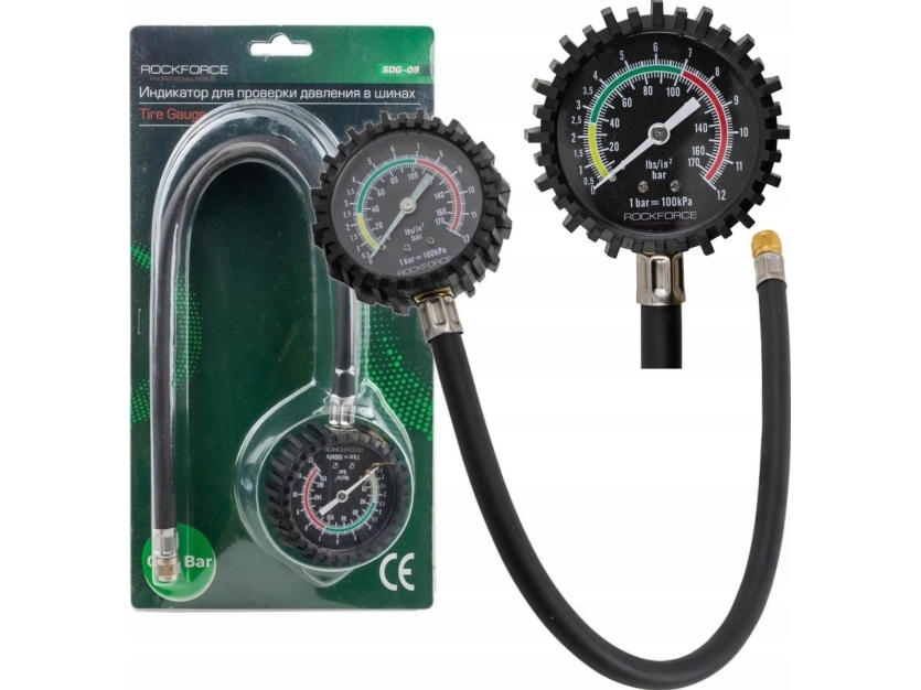 Rockforce dæktrykviser (0-12 Bar)