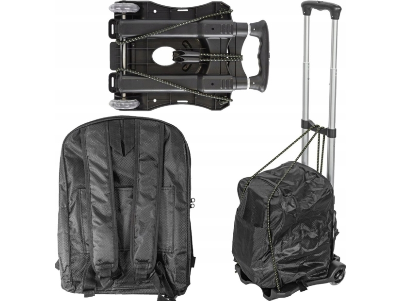 Forsage sammenklappelig platformvogn med taske (belastningskapacitet 40 kg)