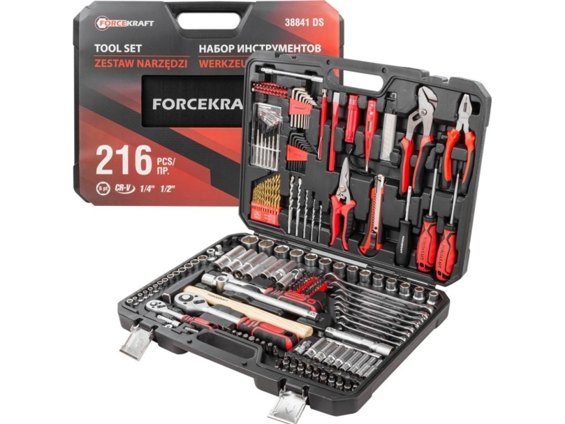 Forcekraft Werkzeugset 216-Teilig